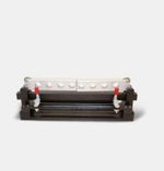 Plegadora manual para preformar los tejidos de fibra de acero galvanizado, Piegatrice Geosteel de Kerakoll
